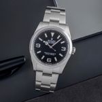 Rolex Explorer 124270 (Onbekend (willekeurig serienummer)) - Zwart wijzerplaat 36mm Staal (1/8)