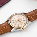 Rolex Datejust 6105 (1953) - White dial 36 mm Gold/Steel case (7/8)