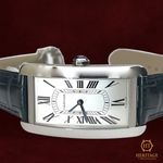 Cartier Tank Américaine WSTA0083 (2026) - Silver dial 24 mm Steel case (4/7)