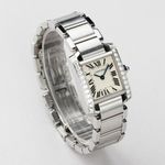 Cartier Tank Française W4TA0008 (2019) - White dial 25 mm Steel case (2/8)