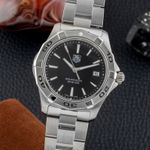 TAG Heuer Aquaracer 300M WAP2011 (Onbekend (willekeurig serienummer)) - Zwart wijzerplaat 41mm Staal (3/8)