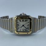 Cartier Santos Galbée 2823 (Unknown (random serial)) - White dial 32 mm Gold/Steel case (1/7)