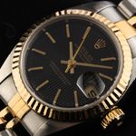 Rolex Lady-Datejust 79173 (2000) - Black dial 26 mm Gold/Steel case (3/8)