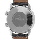 Eterna Unknown 680.8504 (1988) - Zilver wijzerplaat 37mm Staal (6/8)