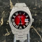 Rolex Datejust 41 126300 (2021) - Rood wijzerplaat 41mm Staal (2/8)