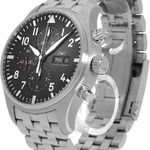 IWC Pilot Chronograph IW377710 (2021) - Zwart wijzerplaat 43mm Staal (3/5)
