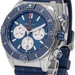 Breitling Chronomat AB0136161C1S1 (2021) - Blue dial 44 mm Steel case (3/4)