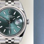 Rolex Datejust 36 126234 (2023) - Groen wijzerplaat 36mm Staal (5/8)