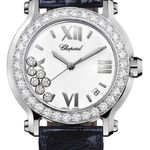 Chopard Happy Sport 278475-3037 (2022) - Wit wijzerplaat 36mm Staal (1/1)