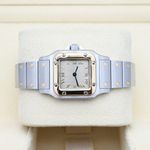Cartier Santos Galbée 1567 (Unknown (random serial)) - White dial 24 mm Gold/Steel case (5/8)