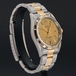 Rolex Oyster Perpetual 34 14233 (1996) - Champagne wijzerplaat 34mm Goud/Staal (5/8)