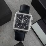 TAG Heuer Monaco CW2111 (2006) - Black dial 38 mm Steel case (1/8)