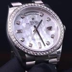 Rolex Day-Date 128349RBR (2025) - Pearl dial 43 mm White Gold case (2/5)