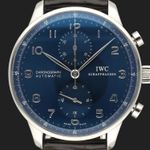 IWC Portuguese Chronograph IW371491 (2018) - Blauw wijzerplaat 41mm Staal (2/8)