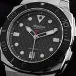 Alpina Seastrong AL-525G3VE6B (2025) - Zwart wijzerplaat Onbekend Staal (3/7)