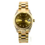 Rolex Datejust 31 178238 (2007) - Champagne dial 31 mm Yellow Gold case (1/7)