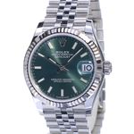 Rolex Datejust 31 278274 (2022) - Green dial 31 mm Steel case (1/8)
