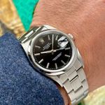 Rolex Oyster Perpetual Date 15200 (1993) - Zwart wijzerplaat 34mm Staal (3/8)