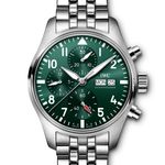 IWC Pilot Chronograph IW388104 (2024) - Groen wijzerplaat 41mm Staal (1/1)