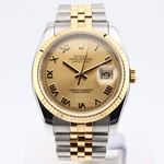 Rolex Datejust 36 116233 (2008) - Gold dial 36 mm Steel case (1/1)