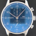 IWC Portuguese Chronograph IW371491 (2018) - Blue dial 41 mm Steel case (2/6)