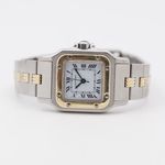 Cartier Santos 0902 (1990) - White dial 24 mm Gold/Steel case (7/8)