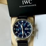 IWC Pilot Chronograph IW378003 (2021) - Blauw wijzerplaat 43mm Staal (7/7)