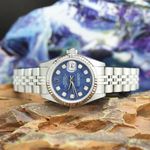 Rolex Lady-Datejust 79174 (2003) - Blue dial 26 mm Steel case (1/8)