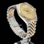 Rolex Datejust 36 16013 (1988) - Gold dial 36 mm Gold/Steel case (6/7)