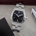 Cartier Roadster W62002V3 (2008) - Zwart wijzerplaat 38mm Staal (1/8)
