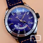 Armand Nicolet SO5 A713BGN-BU-P068BO8 (2024) - Blue dial 45 mm Steel case (2/8)