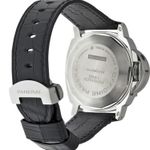 Panerai Luminor Chrono PAM00196 (Onbekend (willekeurig serienummer)) - Zwart wijzerplaat 44mm Staal (3/4)