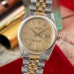 Rolex Oyster Perpetual Date 15053 (1982) - 34 mm Gold/Steel case (3/8)