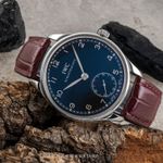 IWC Portuguese Hand-Wound IW545407 (2012) - Black dial 44 mm Steel case (2/8)