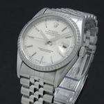 Rolex Datejust 36 16220 (1997) - Zilver wijzerplaat 36mm Staal (7/7)