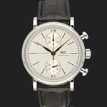 IWC Portofino Chronograph IW391406 (2022) - Zilver wijzerplaat 39mm Staal (3/8)