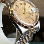 Rolex Datejust 36 16233 (1988) - Champagne dial 36 mm Gold/Steel case (5/8)