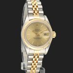 Rolex Lady-Datejust 69173 (Onbekend (willekeurig serienummer)) - Champagne wijzerplaat 26mm Goud/Staal (4/8)