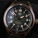 TAG Heuer Autavia WBE5190.FC8268 (2021) - Green dial 42 mm Bronze case (3/8)
