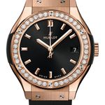 Hublot Classic Fusion Quartz 581.OX.1480.RX.1104 (2026) - Black dial 33 mm Rose Gold case (1/1)