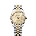 Rolex Datejust 36 126233 (2023) - Gold dial 36 mm Steel case (1/8)