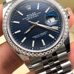 Rolex Datejust 36 126284RBR (2021) - Blauw wijzerplaat 36mm Staal (8/8)