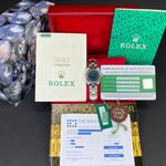 Rolex Oyster Perpetual 67180 (1996) - Blue dial 26 mm Steel case (3/8)