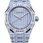 Audemars Piguet Royal Oak Selfwinding 15554BC.TF.1274BC.01 (2025) - Blue dial 37 mm White Gold case (1/1)