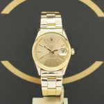 Rolex Oyster Perpetual Date 1550 (1972) - Goud wijzerplaat 34mm Staal (1/7)