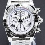 Breitling Chronomat 44 AB0110 (2010) - White dial 44 mm Steel case (1/7)