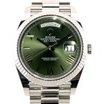 Rolex Day-Date 40 228239 (2020) - Green dial 40 mm White Gold case (1/8)