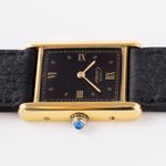 Cartier Tank Vermeil 59005 (1990) - Zwart wijzerplaat Onbekend Zilver (4/7)