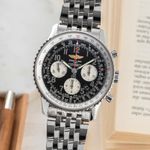 Breitling Navitimer 01 AB012012/BB02 (Onbekend (willekeurig serienummer)) - Zwart wijzerplaat 43mm Staal (3/8)