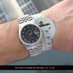 Rolex Datejust 36 16220 (2002) - Blue dial 36 mm Steel case (2/8)